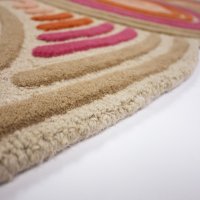 Covor Spiral Shaped Wool Roz 160x230 cm de la Flair Rugs - 4