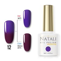 Oja Semipermanenta Natali THERMO-12 pentru Unghii - 1