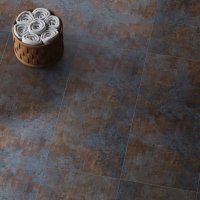 Gresie portelanata antiderapanta Stormstone Blue Metallic 60 x 120 cm, mata, aspect ciment - 3