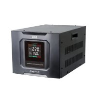 Stabilizator automat de tensiune cu servo motor 5000VA/3000W Well Strong, negru - 1