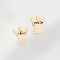 Cercei - Silueta ingeras - Argint 925 placat cu Aur 18K - 1