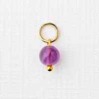 Charm ELM - Ametist in Argint 925 cu Placare de Aur Galben 18K - 1
