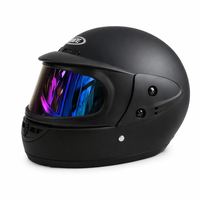 Casca moto/scuter Full face unisex, cu Viziera Dubla, FIXATO, marime universala 58-62cm, Negru Mat - 2