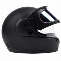 Casca moto/scuter Full face unisex, cu Viziera Dubla, FIXATO, marime universala 58-62cm, Negru Mat - 3