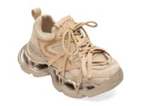 Pantofi sport GRYXX Q2552 bej din material textil si piele naturala - 1