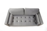 Canapea 2 locuri Jaber Gri 178x80 cm - 4