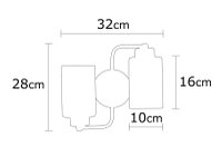 Aplica Balcova - N-345 Negru - 3