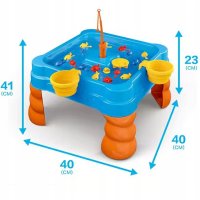 Masuta de joaca cu apa si joc de indemanare copii Matadi 2in1 Fishing cu 2 undite,pestisori si recipiente incluse,mecanism tip moara de apa - 4