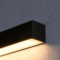 Aplica perete LED Pinne Negru 3000K 200x6x6 cm - 5