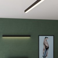 Aplica perete LED Pinne Negru 3000K 200x6x6 cm - 9