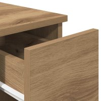 Set 2 noptiere cu sertar, stejar artizanal, 20 x 36 x 60 cm - 9