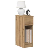 Set 2 noptiere cu sertar, stejar artizanal, 20 x 36 x 60 cm - 2