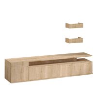 Comoda TV ALIKA din stejar, dimensiuni 180x35x45 cm - 1