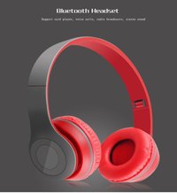 Casti wireless MRG P47 Rosu cu bluetooth microfon - 6