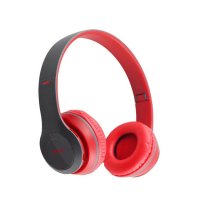 Casti wireless MRG P47 Rosu cu bluetooth microfon - 1