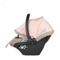 Carucior 3 in 1 Peg Perego Veloce Lounge 0 - 22 kg Mon Amour bej  roz i-Size - 6