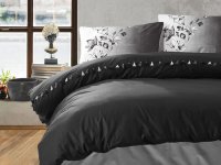 Lenjerie 1 Persoana Daren Negru (Bumbac 100%) - 1