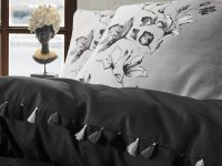 Lenjerie 1 Persoana Daren Negru (Bumbac 100%) - 2