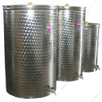 Cisterna din inox cu capac flotant Eco Fpn 300 L - Stocare Lichide Alimentare - 1