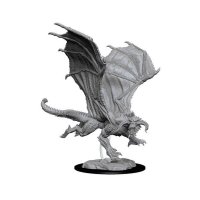 Miniaturi Nepictate D&D Dragon Negru Tanar - 1