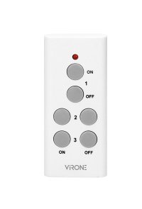 Soclu bec VIRONE RS-6, telecomanda, E27, alb - 2