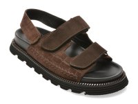 Sandale GRYXX maro, 428933, din piele intoarsa - 1