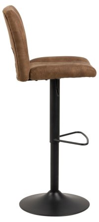 Set 2 scaune de bar Sylvia, maro si negru mat, 115 x 41.5 x 52 cm - 5