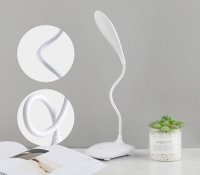 Lampa LED Flexibila de Birou MRG MXC018, USB, Touch, Alb Rece, 18 Led, Alba - 4