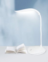 Lampa LED Flexibila de Birou MRG MXC018, USB, Touch, Alb Rece, 18 Led, Alba - 5