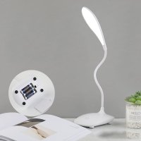 Lampa LED Flexibila de Birou MRG MXC018, USB, Touch, Alb Rece, 18 Led, Alba - 7