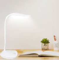 Lampa LED Flexibila de Birou MRG MXC018, USB, Touch, Alb Rece, 18 Led, Alba - 2