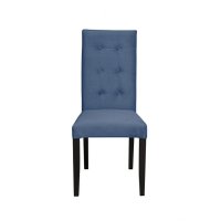 Scaun living TEO LUX, picioare lemn wenge, stofa albastru deschis, 46x60x98 cm - 1