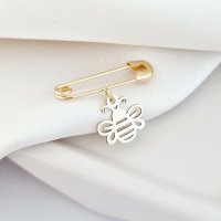 Brosa Albinuta Mea din Aur Galben 9K - Chic Bijoux - 1