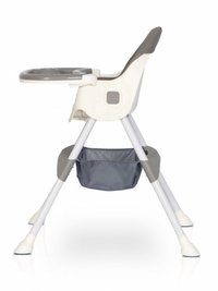 Scaun de masa multifunctional 4 in 1, Pliabil, cu Cos de depozitare, cu ham de siguranta, Tavita dubla detasabila, 70 x 56 x 92 cm, greutate 3.8 kg, Colibro Picolo Dove - 5