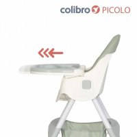 Scaun de masa multifunctional 4 in 1, Pliabil, cu Cos de depozitare, cu ham de siguranta, Tavita dubla detasabila, 70 x 56 x 92 cm, greutate 3.8 kg, Colibro Picolo Dove - 6