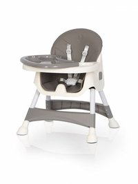 Scaun de masa multifunctional 4 in 1, Pliabil, cu Cos de depozitare, cu ham de siguranta, Tavita dubla detasabila, 70 x 56 x 92 cm, greutate 3.8 kg, Colibro Picolo Dove - 9