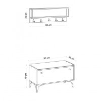 Dulap Pantofi Lena Oak - 5