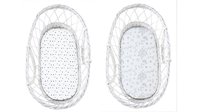 Set 2 cearsafuri cu elastic pentru landoucosulet bebe BloomPuncte Sleepee - 5