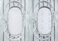 Set 2 cearsafuri cu elastic pentru landoucosulet bebe BloomPuncte Sleepee - 1