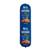 BRIT Premium Sport, Vită și Pește, salam hrană umedă conținut redus cereale câini, activitate intensă, 800g - 2