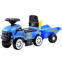 Tractor Jokomisiada cu Remorca Detasabila si Melodii pentru Copii 18 luni+, Albastru - 1