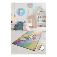 Covor pentru copii, Chilai Home, cu tesatura moale si baza antiderapanta, dimensiune 150 x 200 cm, model Unicorn - 2