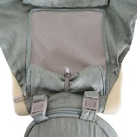 Marsupiu ergonomic pentru bebelusi cu gluga si baza rigida Cangaroo Ivy Green - 7