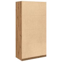 Dulap din lemn prelucrat, stejar artizanal, 100x50x200 cm, cu 1 raft - 6