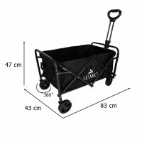 Carucior pliabil Ikonka cu maner telescopic, universal, sarcina maxima 100 kg - 2