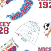 Rola tapet 10 x 0,52 m Mickey Footbal - 2