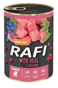 Hrana Umeda Caini, Rafi Dog Junior, Vitel si Afine, 400 g - 1