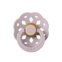 Suzeta BIBS Boheme Dusky Lilac din latex, cu tetina rotunda, de la 0 luni - 1