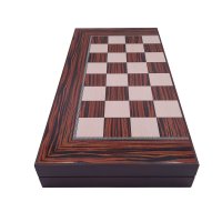 Joc de table si dame DEPOX®, Backgammon Expert, lemn lucios, 48 cm, maro - 7