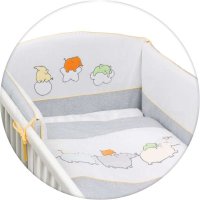 Lenjerie de pat Ceba Baby Elefantei, set cu 3 piese - 1